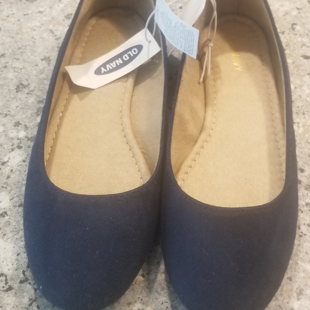 Old Navy Blue Suede Flats